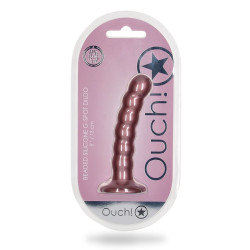 Ouch! Plug Beaded G-Spot S 13 x 2.5cm Rose